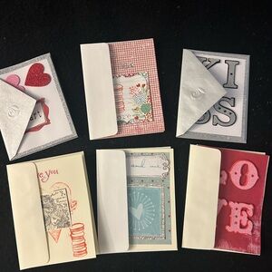 Set of 6 Assorted Valentine Cards